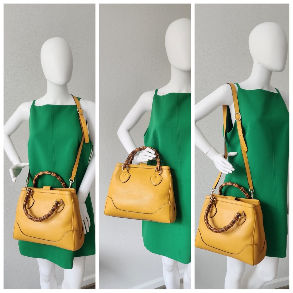 Auth Gucci Diana Bamboo Tote Bag - Picture 3 of 10